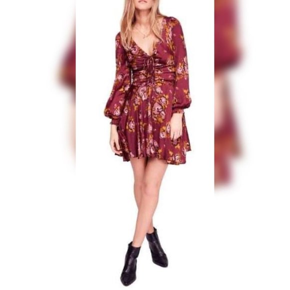 Free People Morning Light Floral Mini Dress - Picture 2 of 4